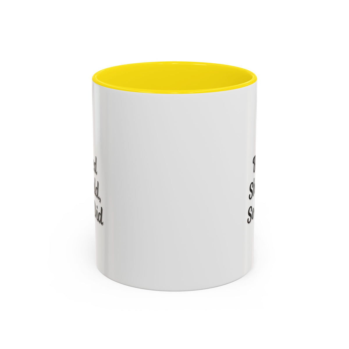 Motivational coffee mug with the quote "She Believed She Could, So She Did" in black text on a white ceramic mug.
