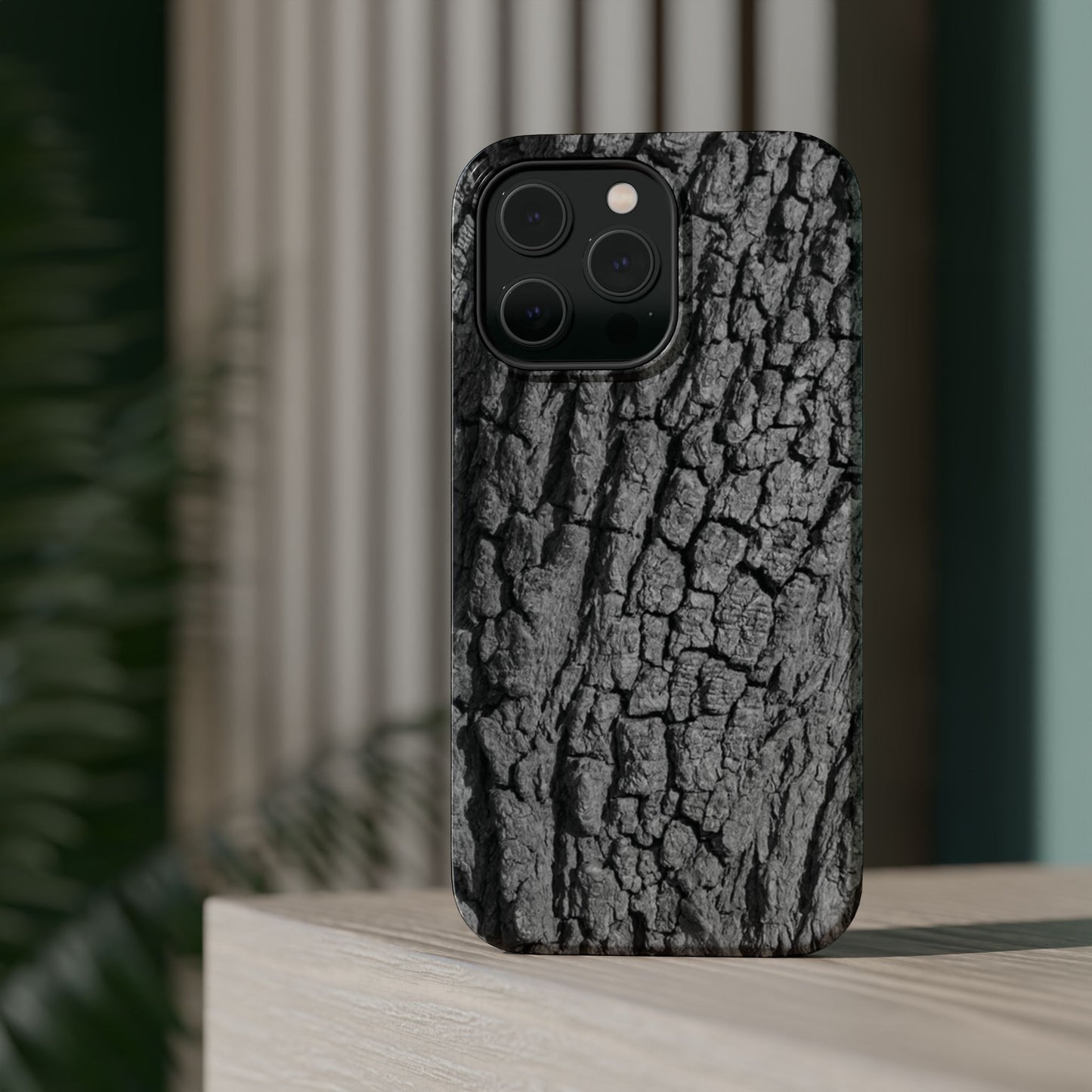 Bark Texture Magnetic Impact Phone Case