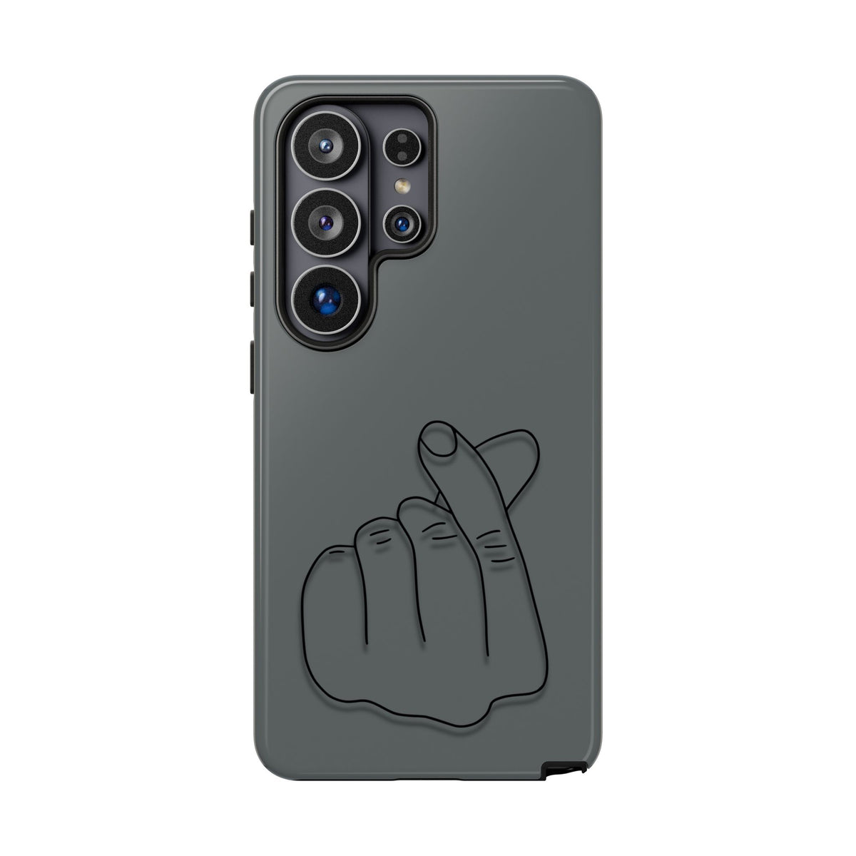 Silicone Phone Case, embossed Korean finger heart design - view 48