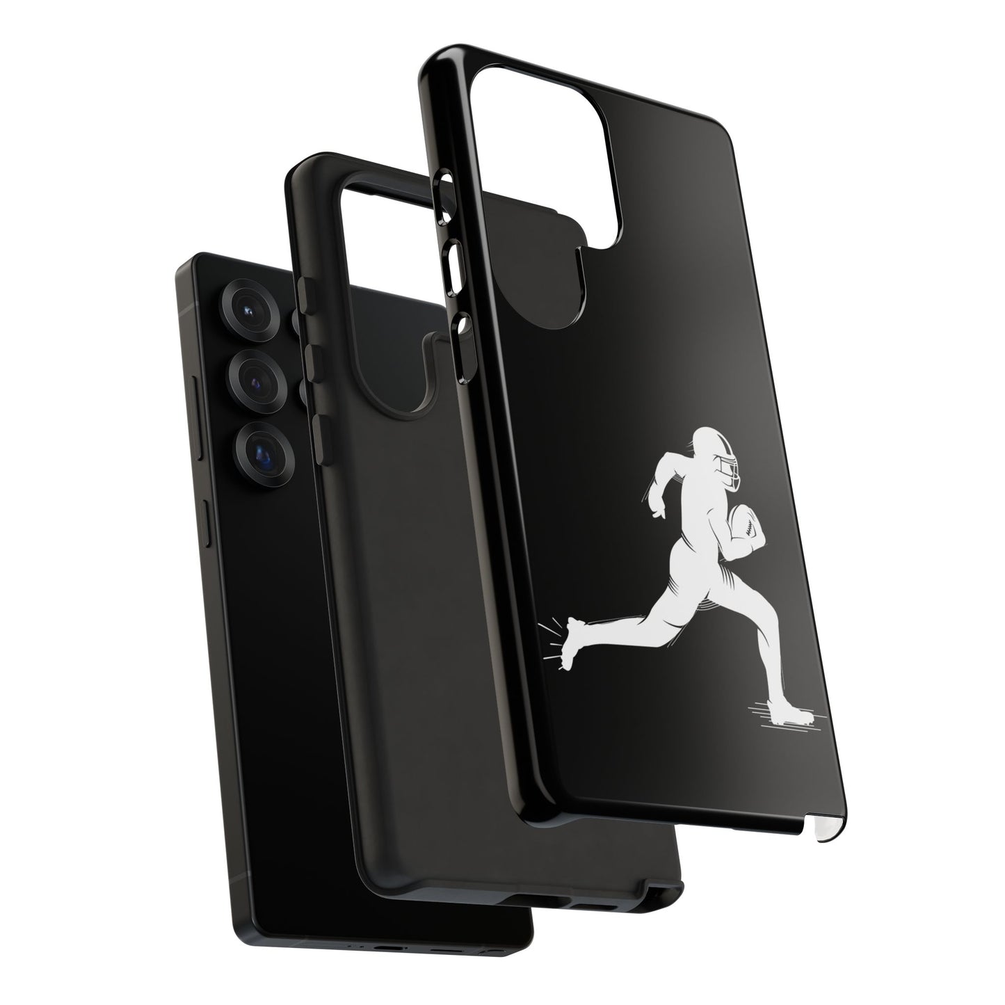 Football Player Phone Case, Tough Cases, Sports Phone Cover, Gift for Athletes, iPhone & Samsung Accessories, Running Player Design - TRV