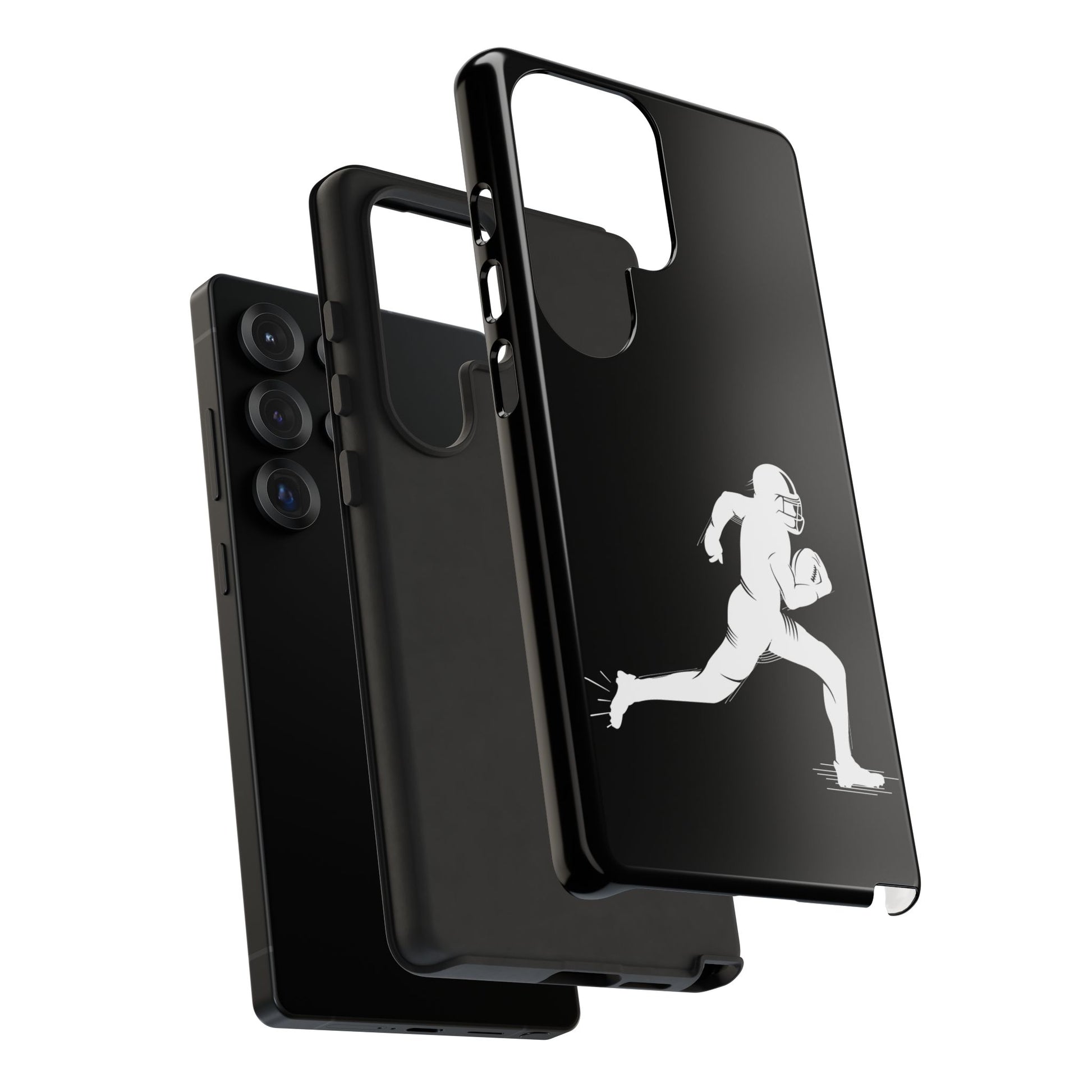 Football Player Phone Case, Tough Cases, Sports Phone Cover, Gift for Athletes, iPhone & Samsung Accessories, Running Player Design - TRV