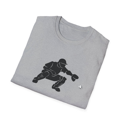 Baseball Catcher Unisex Softstyle T-Shirt, Sports Apparel, Gift for Athletes, Workout Gear, Casual Wear, Special Occasions