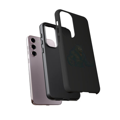 Dark monster graphic werewolf phone case by Printify, tough protective cover for smartphones with detailed, fierce design.