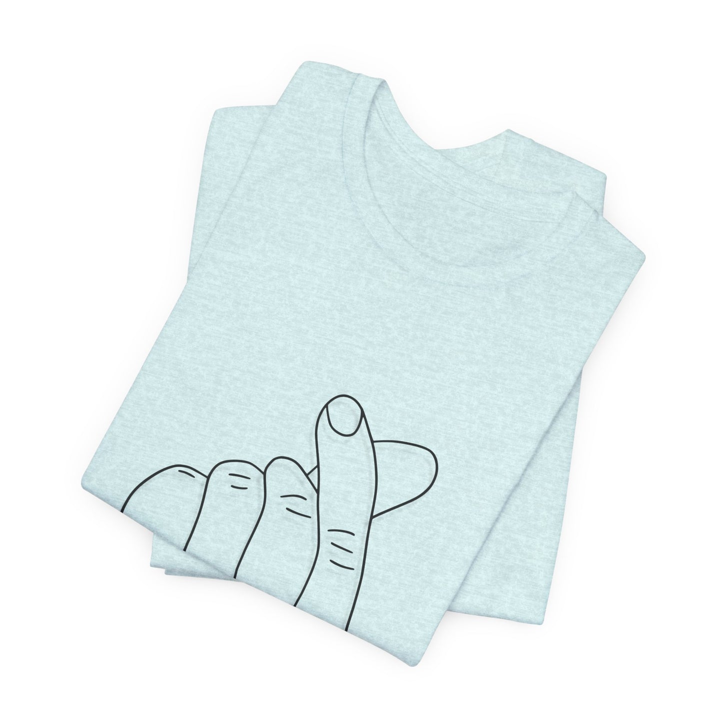 Minimalist Hand Sign Unisex Tee | Casual Everyday Wear | Perfect for Gift Givers