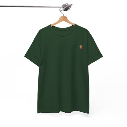 Brown kitten graphic T-shirt for cat lovers, featuring a cute cat design on a comfortable Printify T-shirt.