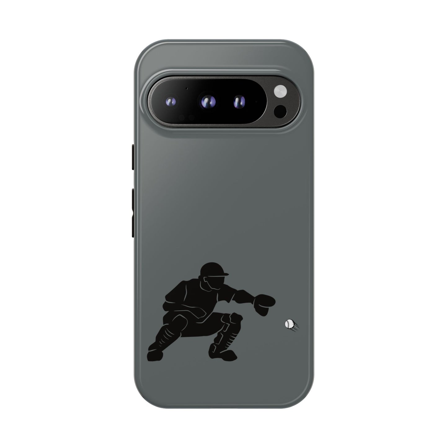 Printify baseball catcher phone case offers tough protection with a detailed catcher design on a durable smartphone cover.