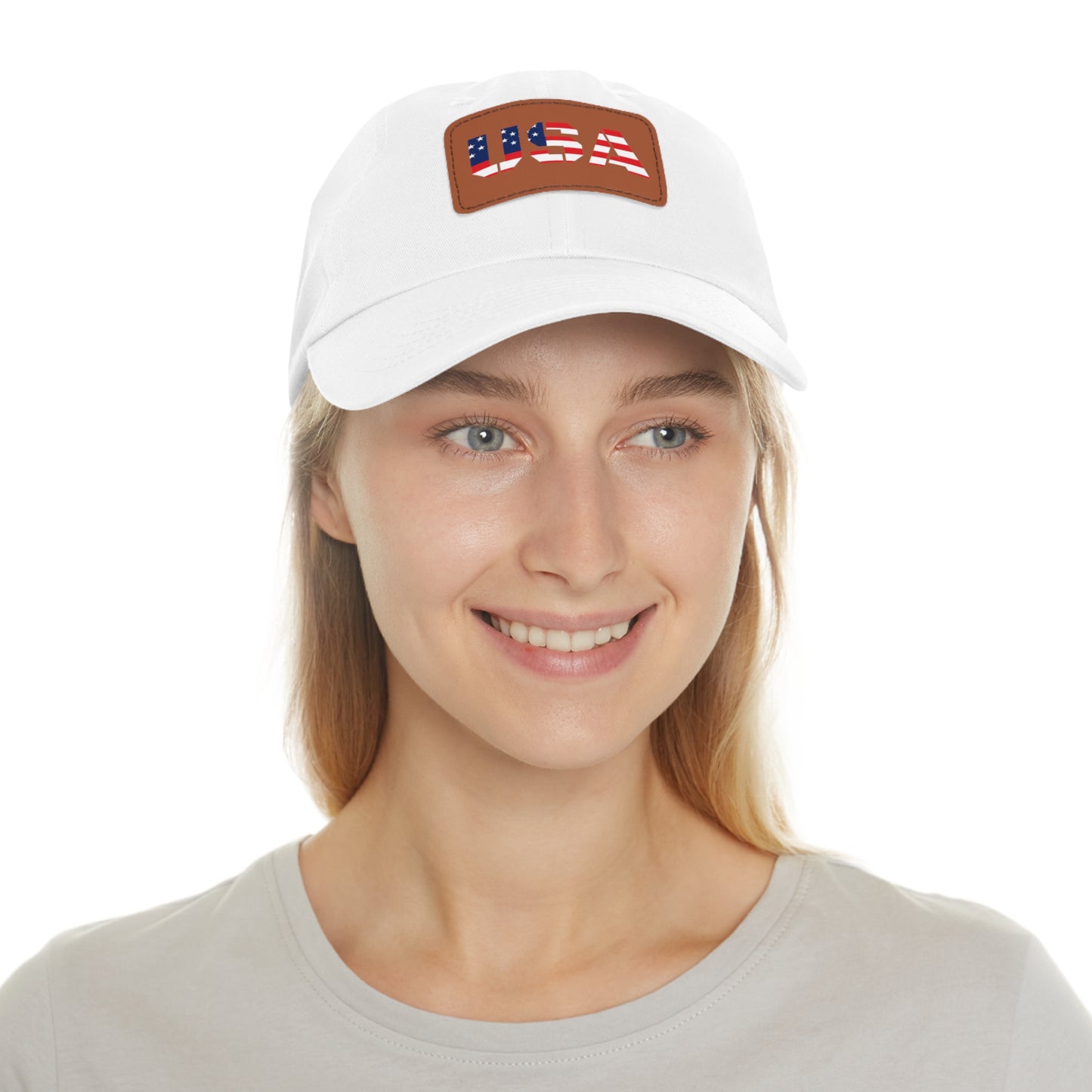 Dad Hat with USA Leather Patch - TRV