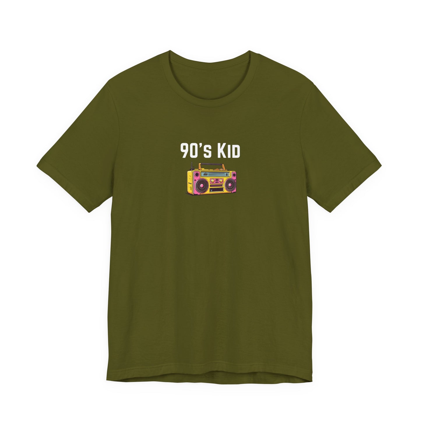 Retro Boombox Tee — 90s Kid Graphic T-Shirt