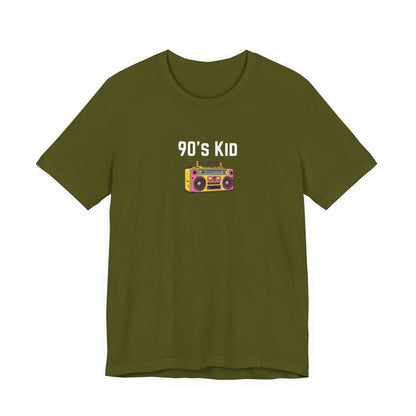 Retro Boombox Tee — 90s Kid Graphic T-Shirt