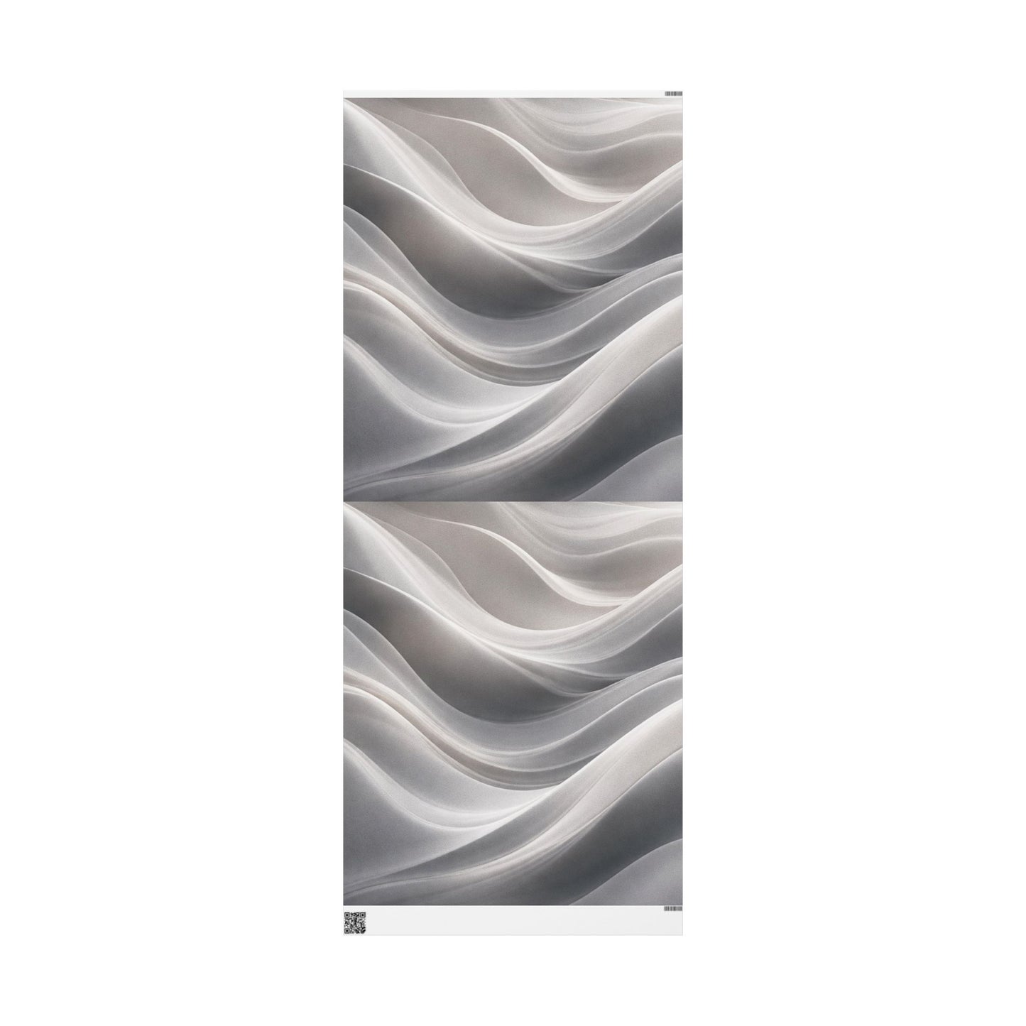 Silver Marble Swirl Wrapping Paper | Abstract Metallic Gift Wrap
