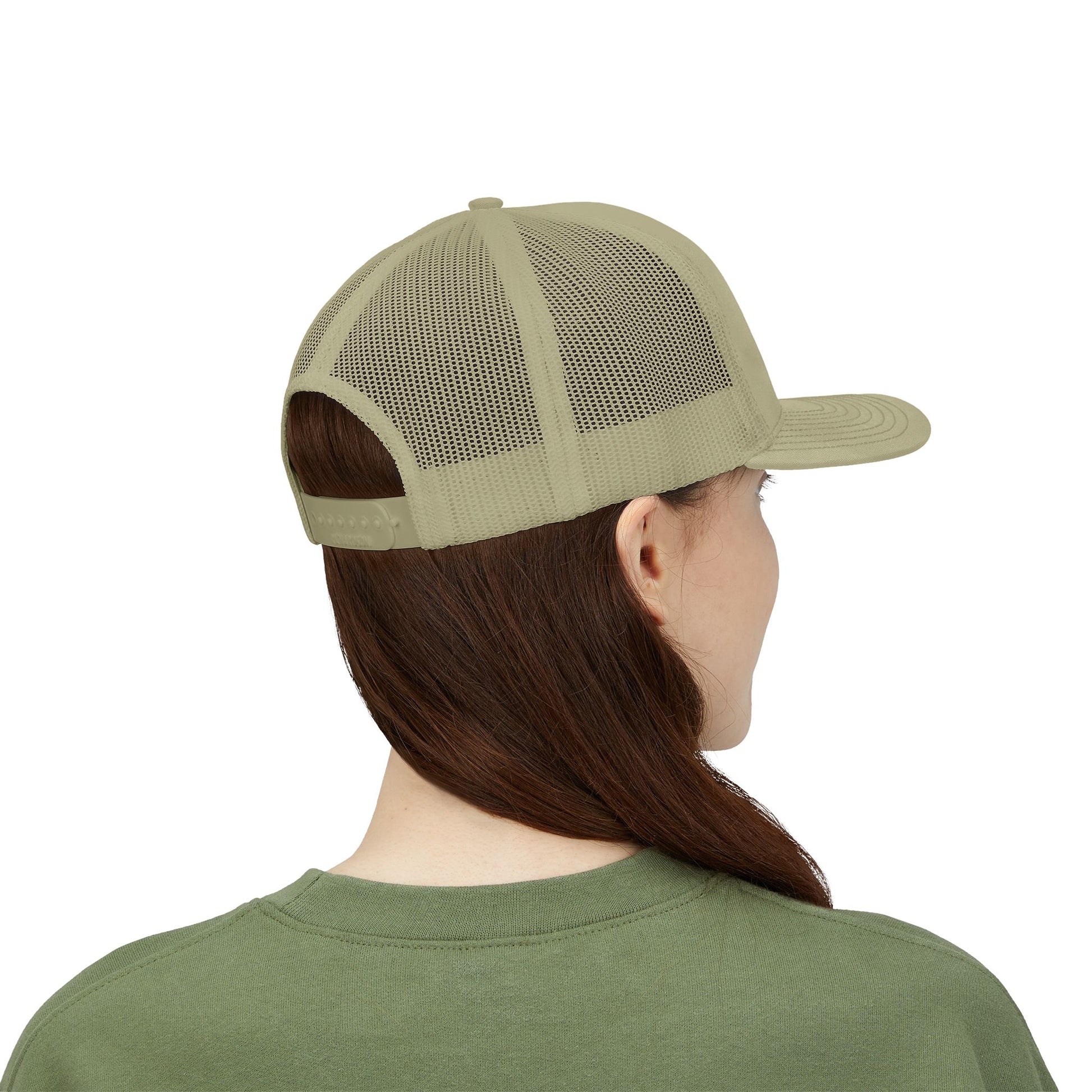 Vintage baseball snapback trucker cap with batter silhouette design, stylish printify hat, adjustable brim and breathable mesh back.