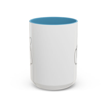 Minimal Korean finger heart accent mug by Printify, 11oz or 15oz ceramic coffee mug with simple design and white finish.