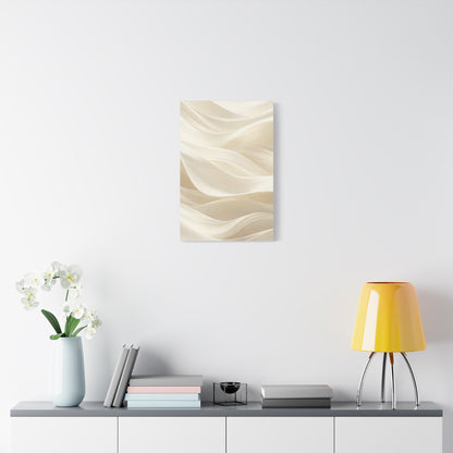 Neutral Abstract Wave Art Matte Canvas