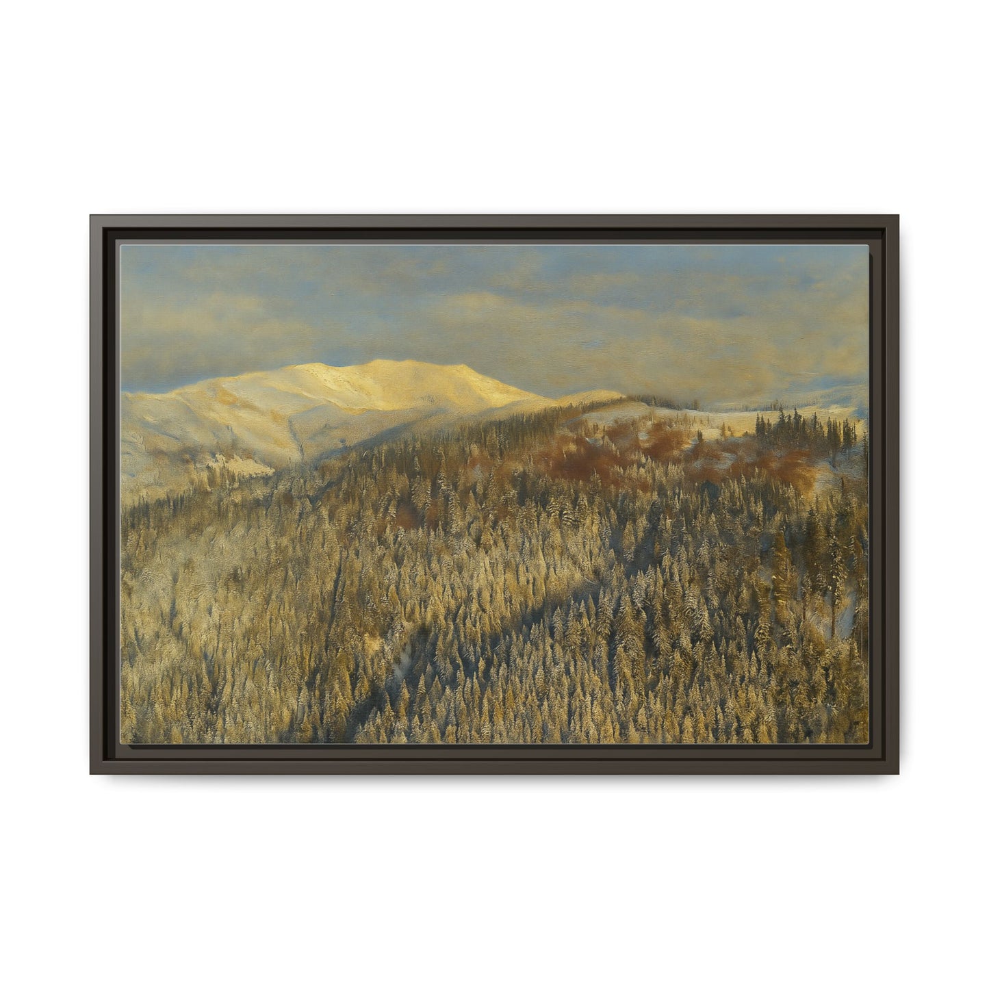 Framed Mountain Canvas Art, Perfect for Home Decor, Nature Wall Art, Gift for Nature Lovers, Cozy Atmosphere - TRV
