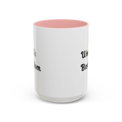 World's Best Mom Accent Coffee Mug - 11oz & 15oz - Perfect Gift for Mother's Day