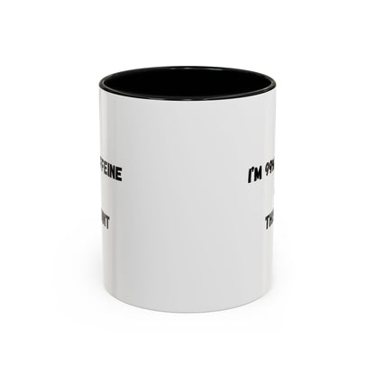 I'm 99% Caffeine Coffee Mug - Funny Gift for Coffee Lovers, Black Accent Mug, Office Humor, Caffeine Addict, Birthday Gift