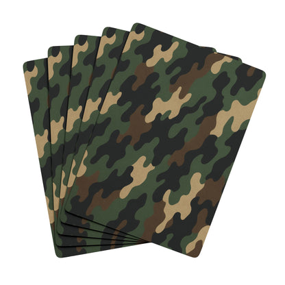 Camouflage Poker Playing Cards — Military Camo Deck for Card Games & Gifts