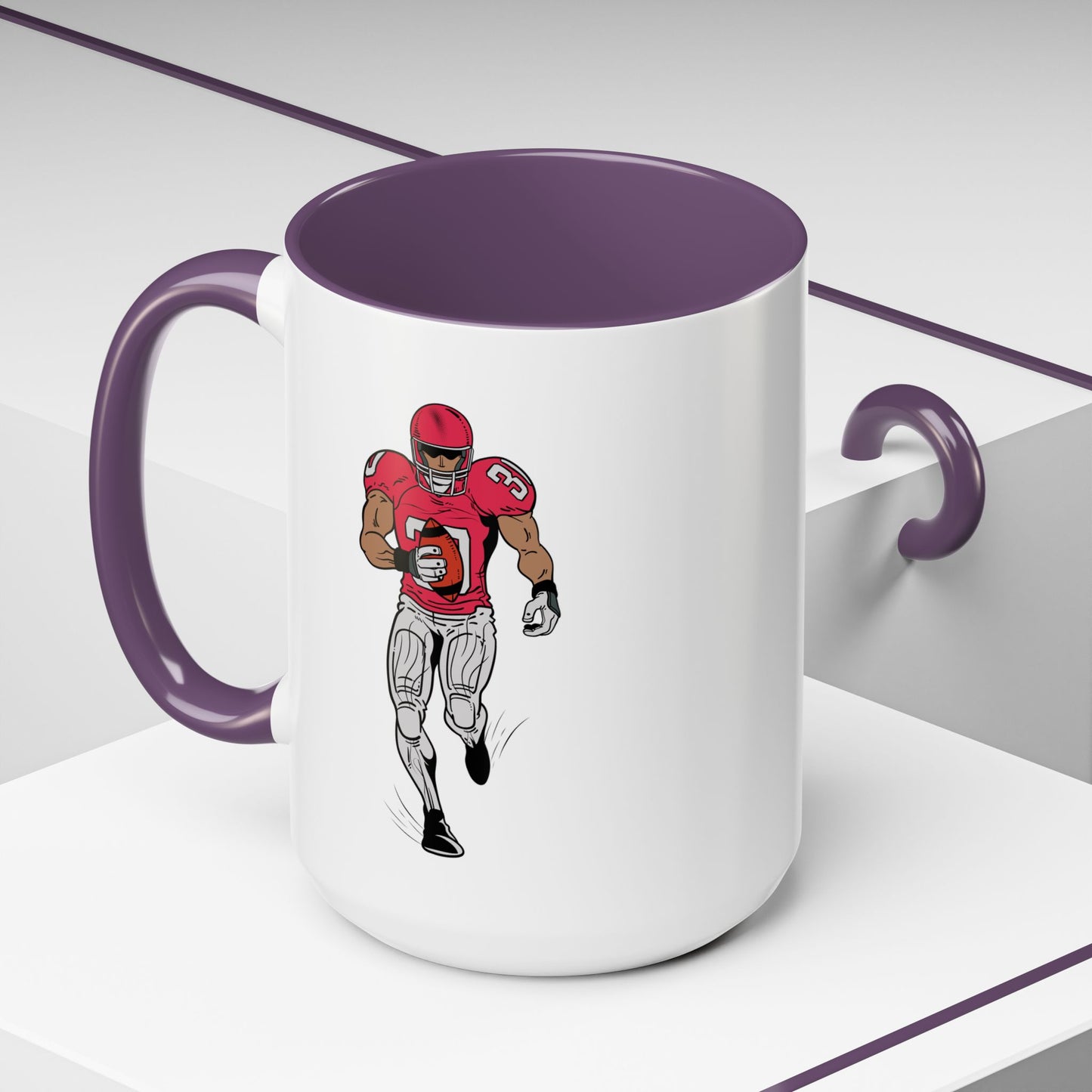 Football Player Coffee Mug, Sports Fan Gift, Motivational Coffee Cup, Game Day Mug, Unique Sports Merchandise