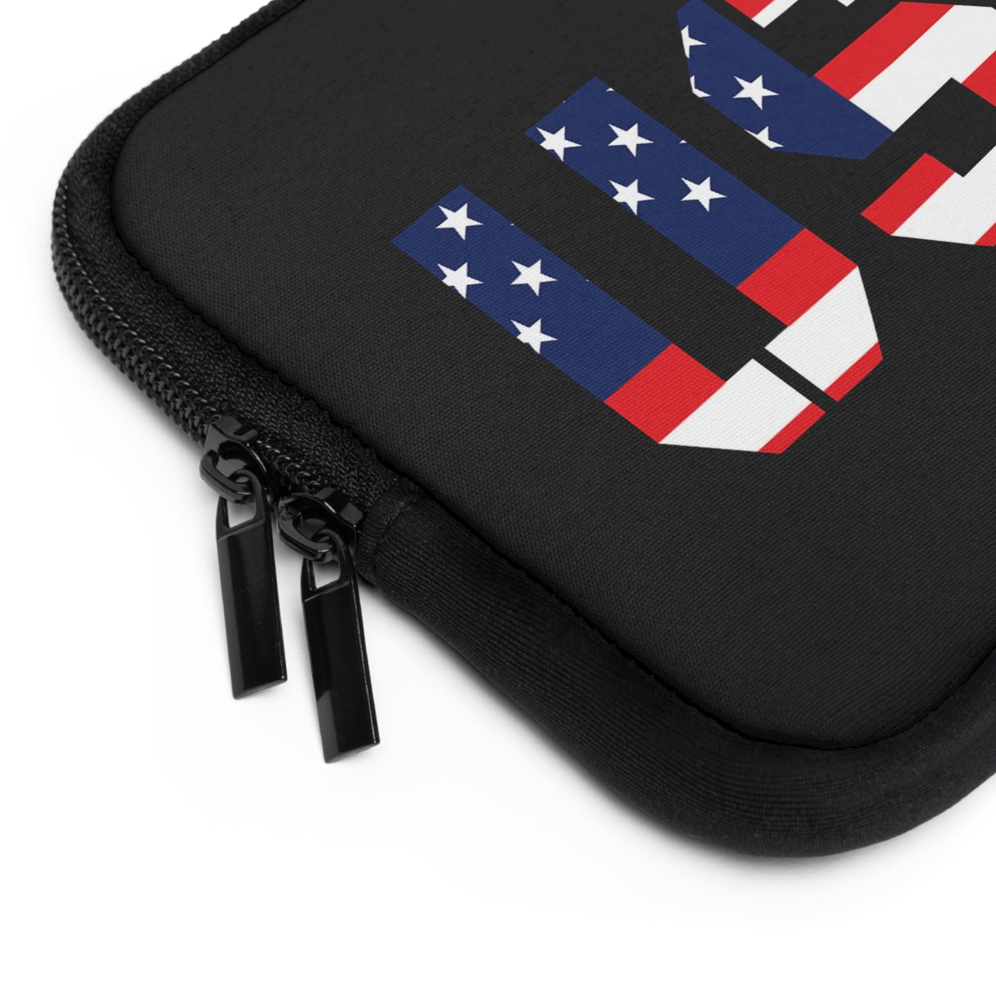 Patriotic Laptop Sleeve, Independence Day Tech Case, USA Flag Electronics Pouch, Work or School Accessory, Holiday Gift, 4th of July Cover - TRV