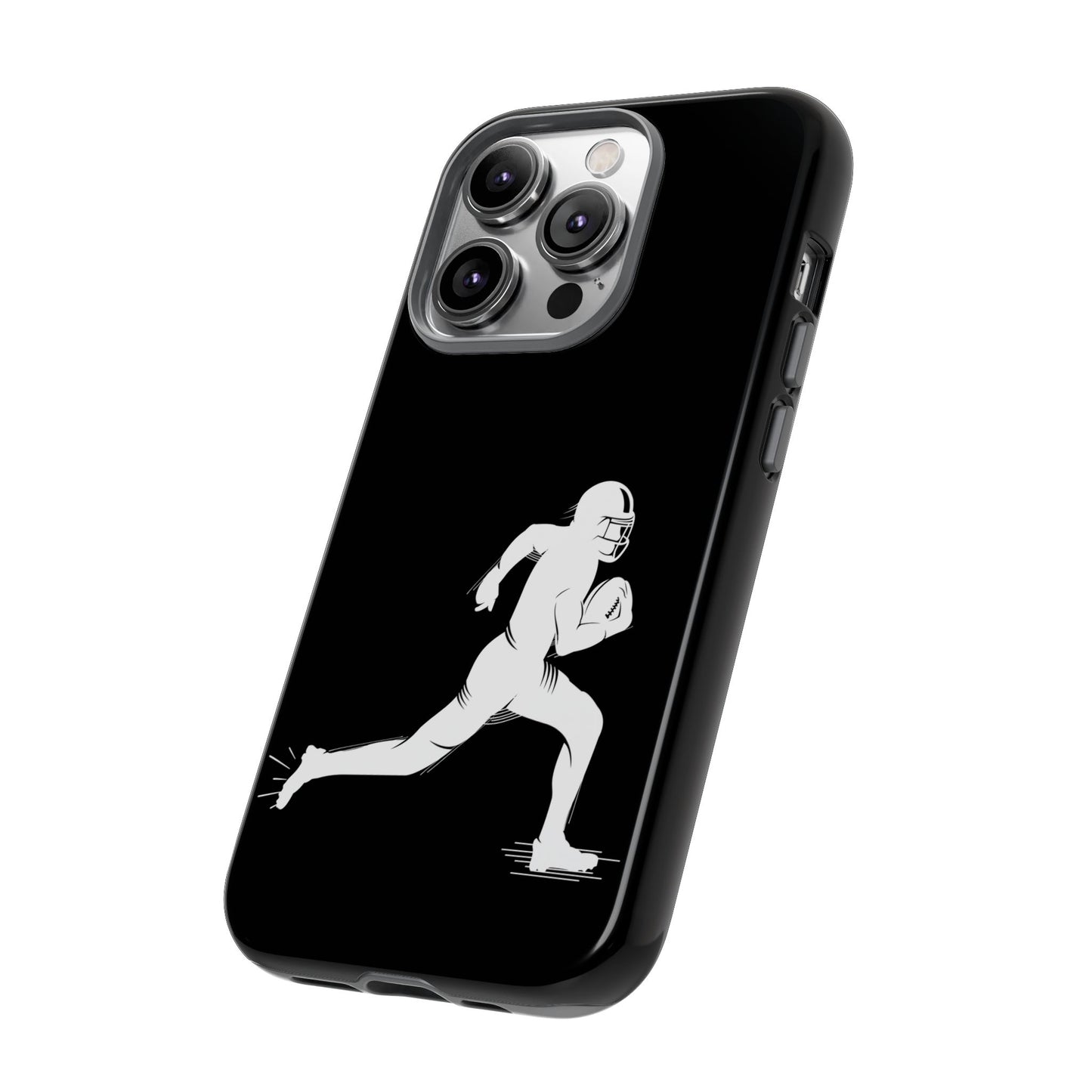 Football Player Phone Case, Tough Cases, Sports Phone Cover, Gift for Athletes, iPhone & Samsung Accessories, Running Player Design - TRV