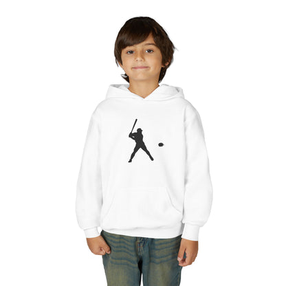 Baseball Themed Youth Hoodie, Sports Sweatshirt, Kids Gift, Youth Apparel, Baseball Fan Gear, Athletic Hoodie