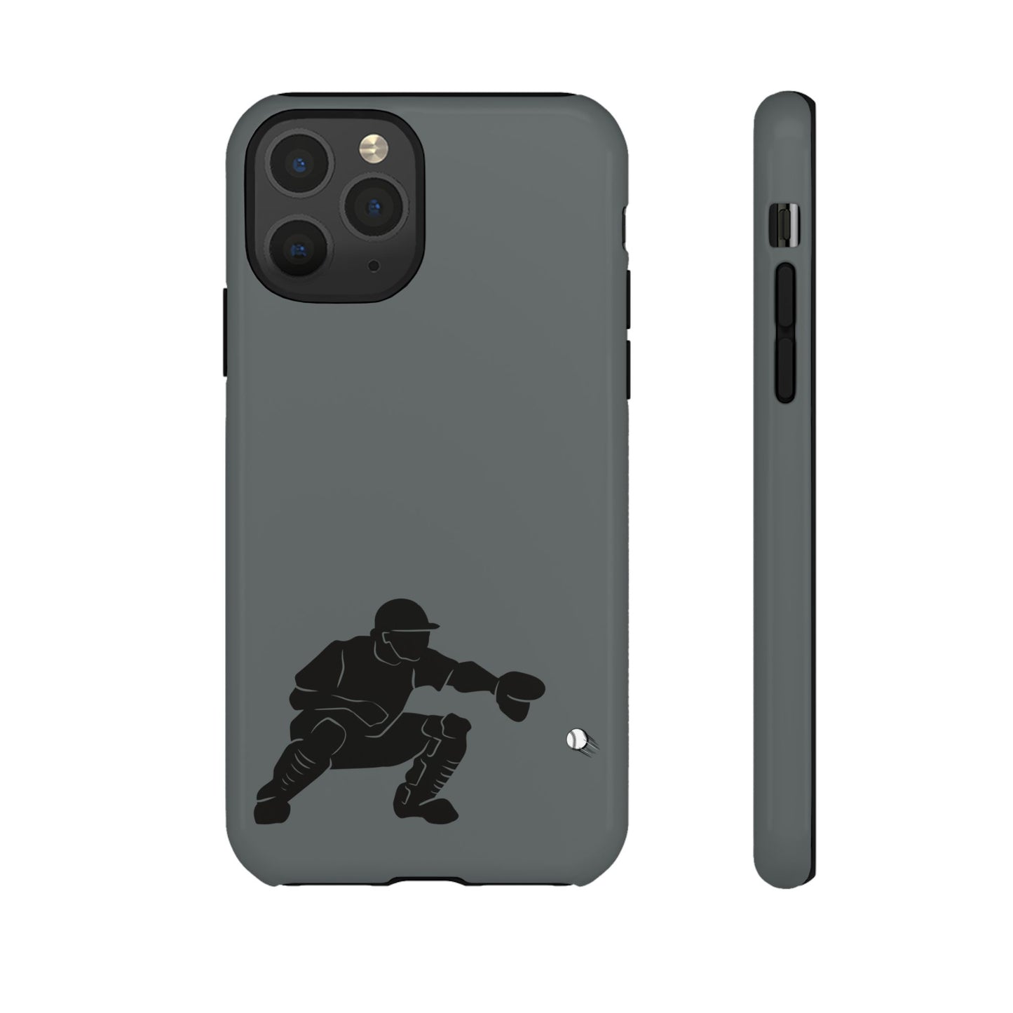 Baseball Catcher Phone Case, Sports Phone Accessory, Tough Cases, Gift for Athletes, Sports Fan Merchandise, Unique Design - TRV