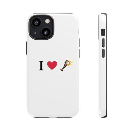 I Love Baseball Vibe Phone Case - Tough Cases for Sports Lovers, Gifts for Athletes, Fun Accessories, iPhone and Android Compatible - TRV
