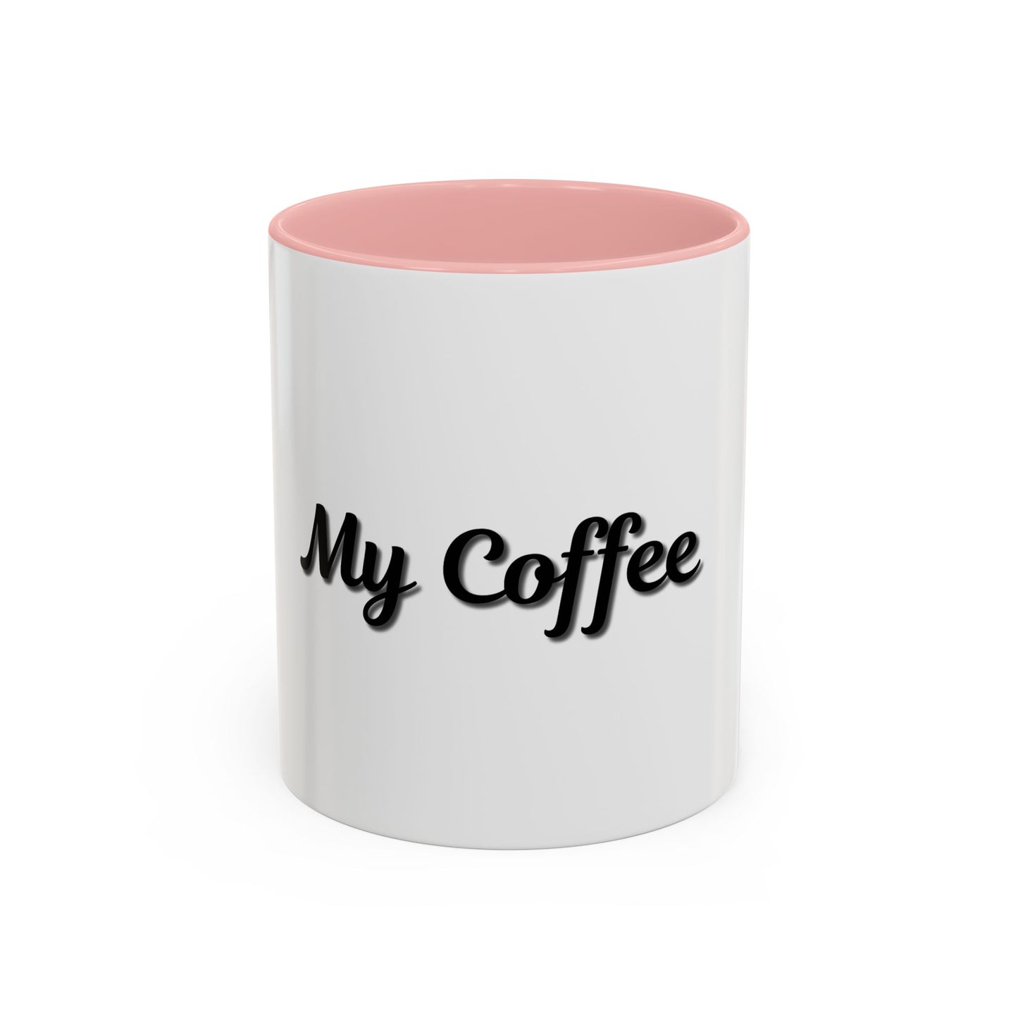 Personalized My Coffee Accent Mug - 11oz & 15oz Coffee Cups for Coffee Lovers - TRV