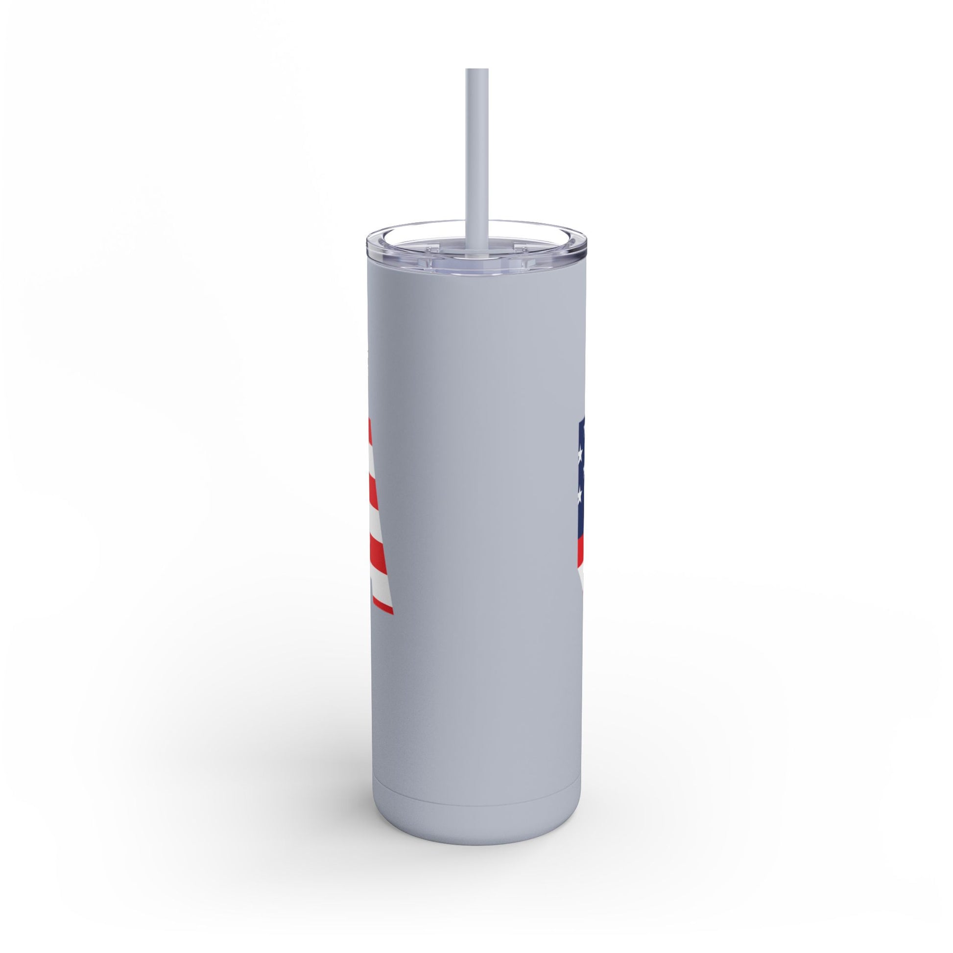USA Flag Tumbler - 20oz Skinny Matte Drinkware, Travel Mug, Patriotic Gift, Fourth of July, Summer BBQ, Camping, Outdoor - TRV