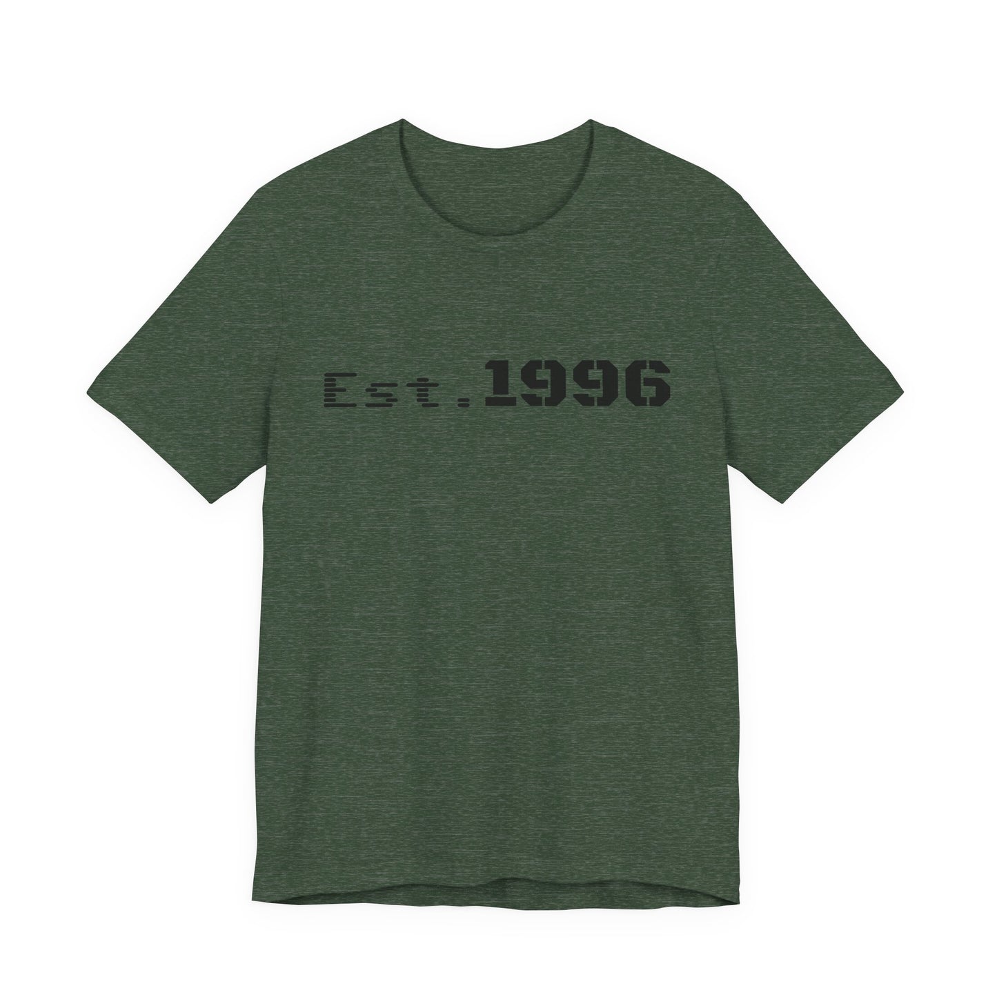 Vintage Est. 1996 T-shirt from Printify, featuring a classic birthday design for a stylish birth year gift.