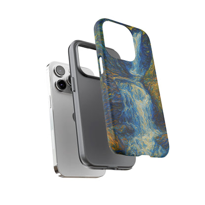 Artistic Phone Case - Waterfall Design, Unique Gift, Phone Accessory, Nature Lover, Original Artwork - TRV