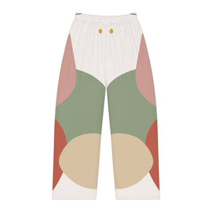 Abstract Colorblock Tulip Pattern Pajama Pants | AOP Lounge Trousers