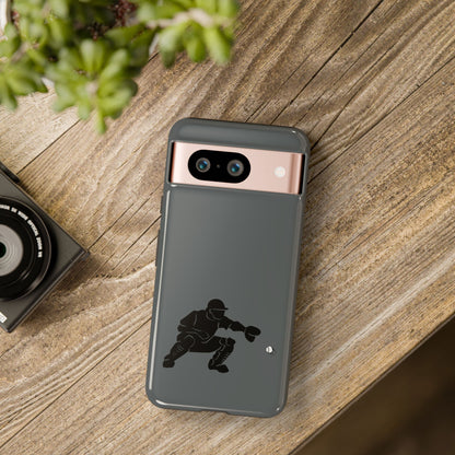 Printify baseball catcher phone case, tough protective cover with detailed catcher design on durable phone case.