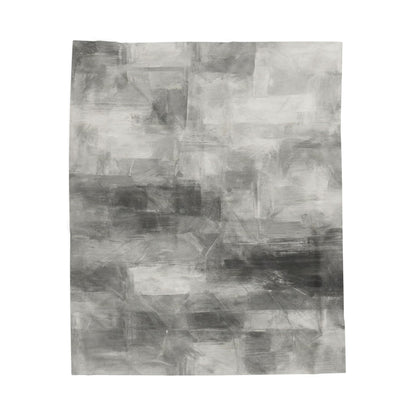 Velveteen plush blanket with all-over print, soft cozy throw for living room or bedroom, by Printify.