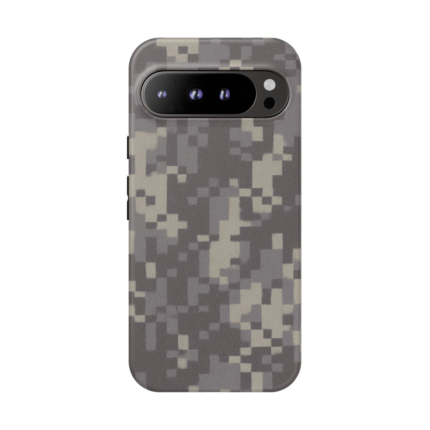 Camouflage tough phone case by Printify featuring rugged digital camo design for durable protection.