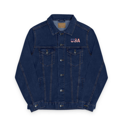 Embroidered Unisex Denim Jacket - Stylish, Casual, Perfect for Summer Outings, Men's & Women's Fashion Statement, Birthday Gift, [...] - TRV