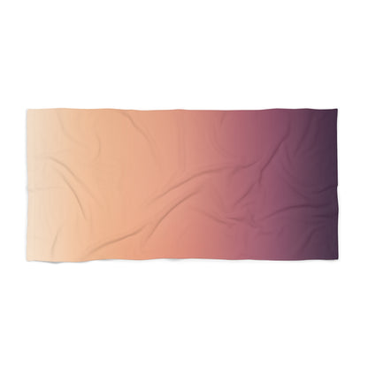 Sunset Ombre Beach Towel | Gradient Pink to Purple