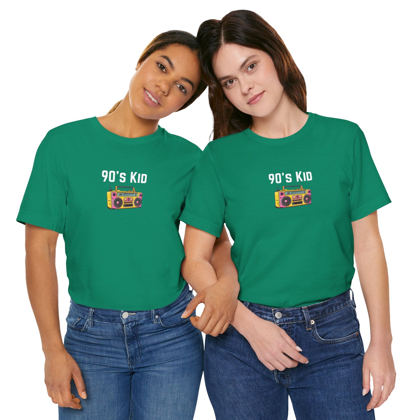 Retro Boombox Tee — 90s Kid Graphic T-Shirt