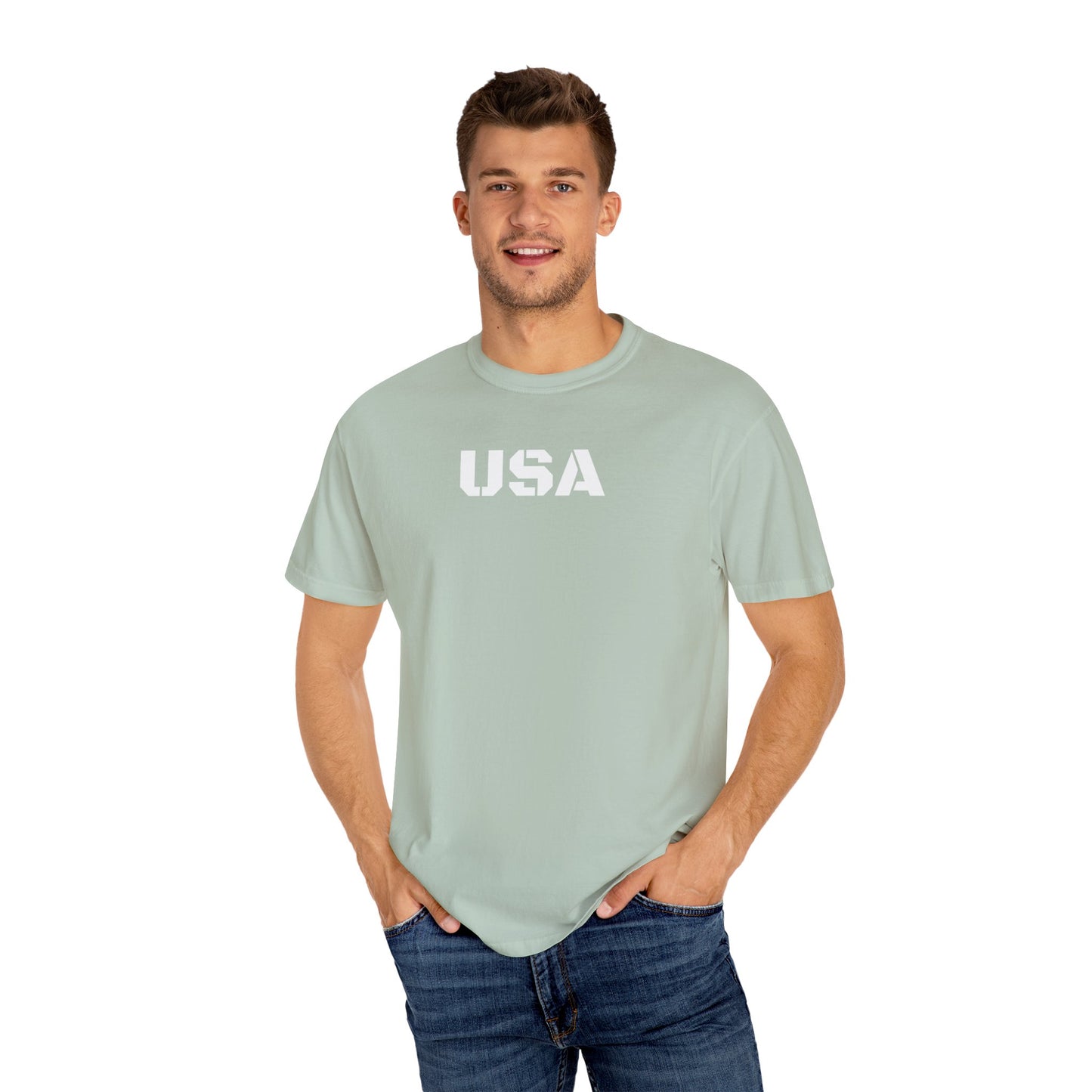 USA Vintage Unisex T-Shirt, Soft Cotton Tee, Casual Wear, Gifts for Her & Him, Summer Essentials, Independence Day Apparel - TRV