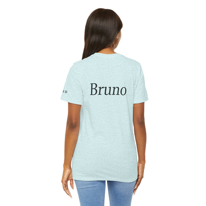 Unisex custom T-shirt by Printify with personalized design, soft fabric, and classic fit, shown in white with a creative print.