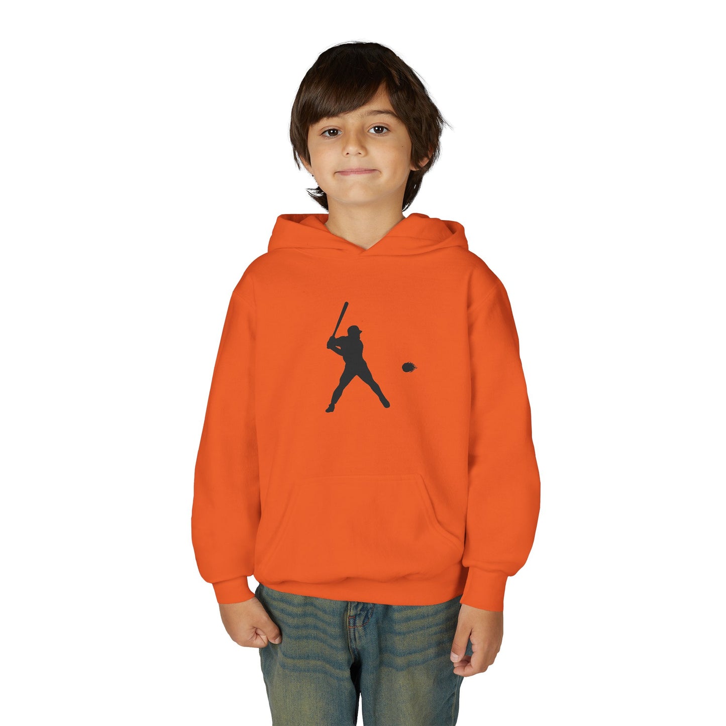 Baseball Themed Youth Hoodie, Sports Sweatshirt, Kids Gift, Youth Apparel, Baseball Fan Gear, Athletic Hoodie