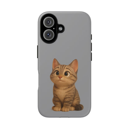 Cute Cat Phone Case, Kawaii Pet Accessory, Gift for Cat Lovers, Animal Phone Cover for Kids, Unique Kitty Design, Birthdays, Holidays - TRV