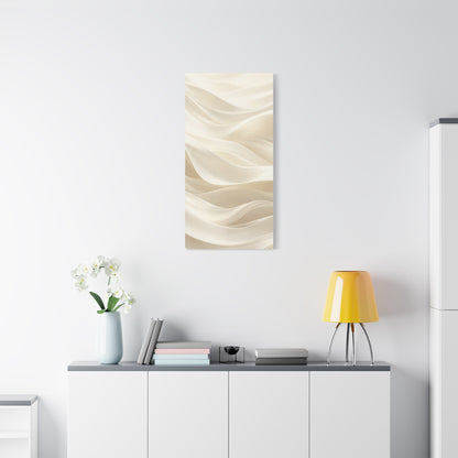 Neutral Abstract Wave Art Matte Canvas