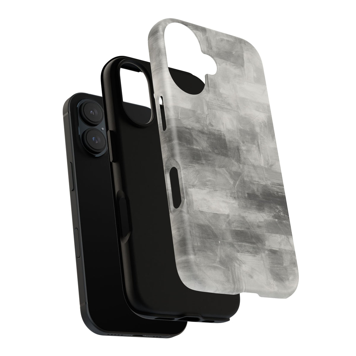 Abstract Gray Grid Tough Phone Case - view 169