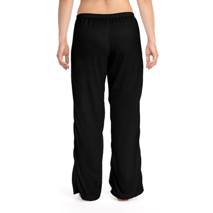 Vampire Sleep Pants with "I Smell Blood" all-over print, women's pajama bottoms by Printify featuring spooky vampire design.