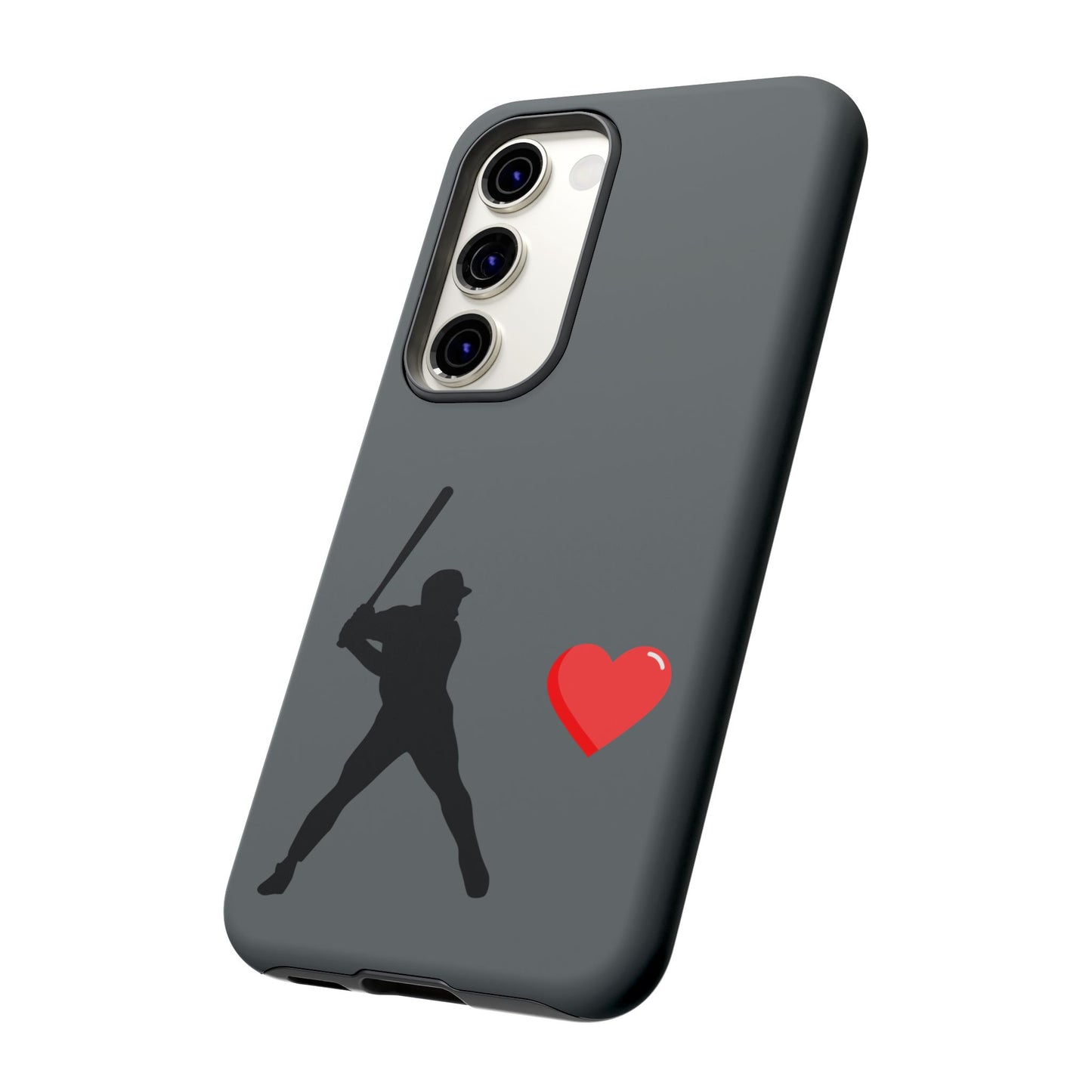 Printify Baseball Love phone case for sports lovers, featuring a baseball design, durable material, perfect for Father's Day gift.