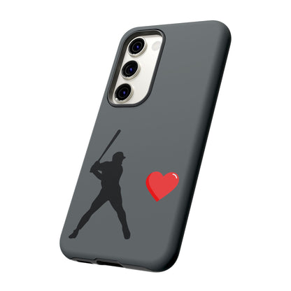 Printify Baseball Love phone case for sports lovers, featuring a baseball design, durable material, perfect for Father's Day gift.