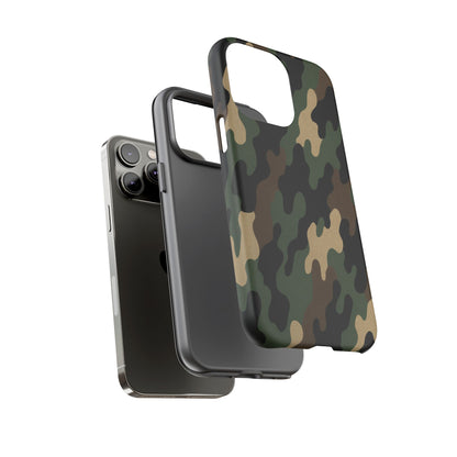 Camouflage Phone Case, Tough Cases, Military Style, Unique Phone Accessories, Gift for Him, Durable Phone Cover - TRV