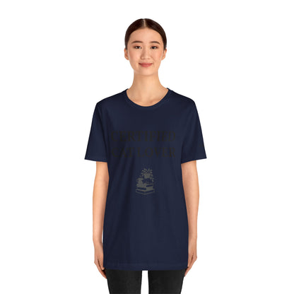 Unisex custom T-shirt from Printify with personalized design, soft fabric, and comfortable fit, shown in natural light.