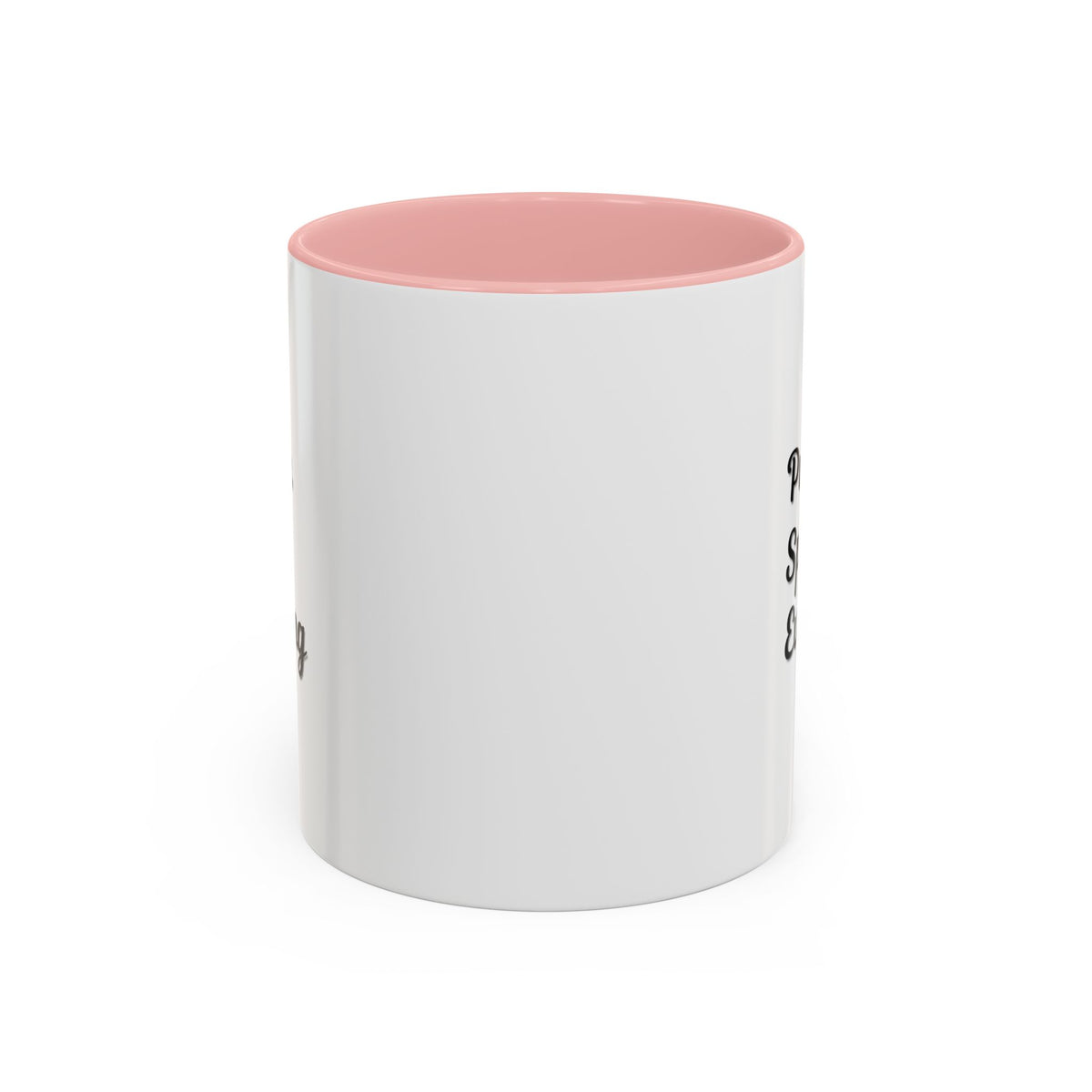 Pumpkin Spice Everything accent coffee mug by Printify featuring fall-themed orange and white design, 11oz coffee cup.